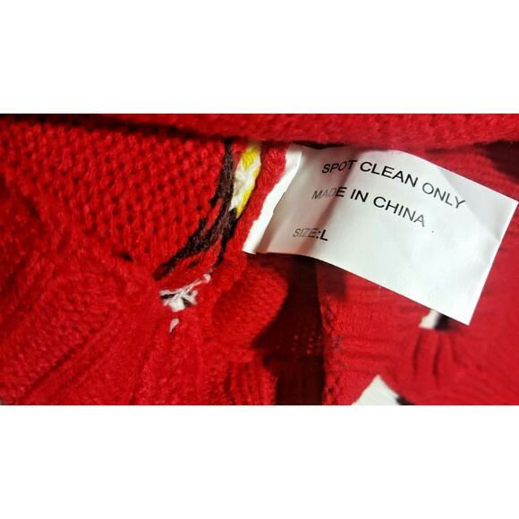 Set of Pet Dog Sweater Puppy Sequin Christmas Costume Winter Warm Shirt Clothes - Picture 3 of 4